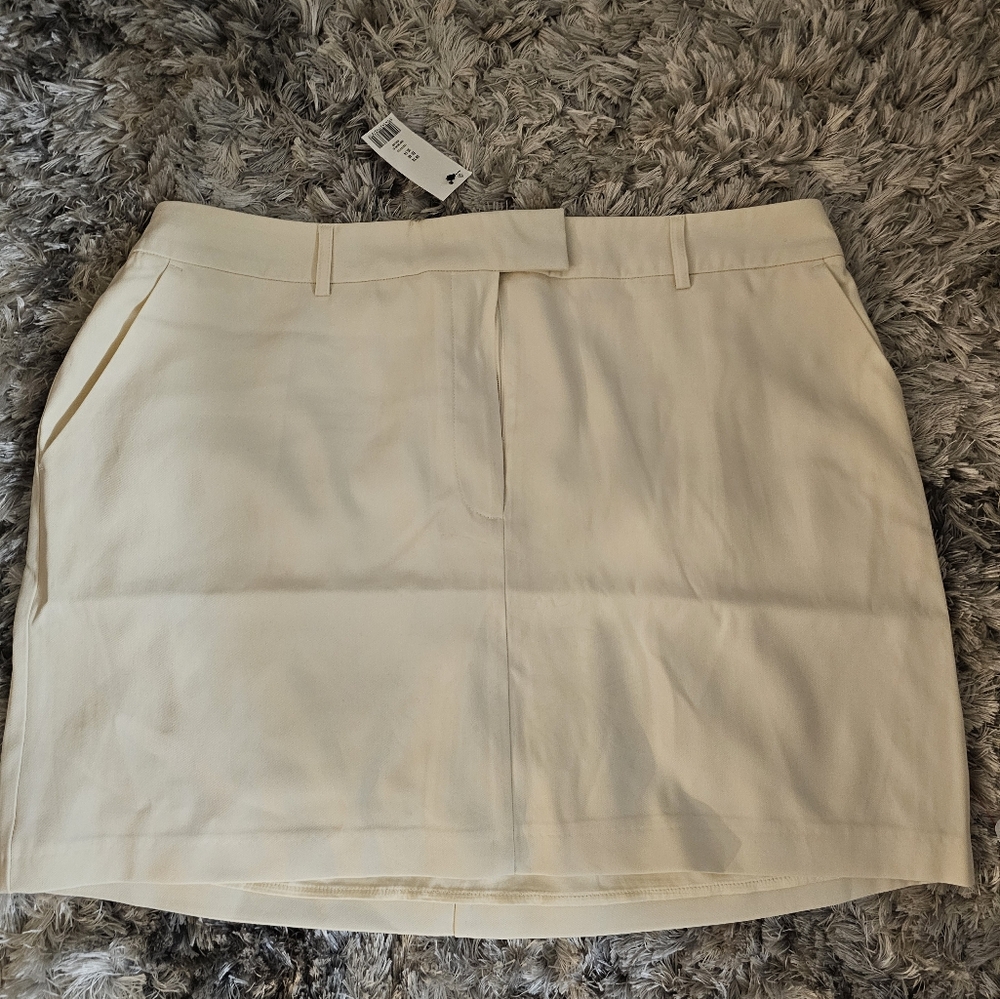 NWT Topshop Mini White Skirt Size 14